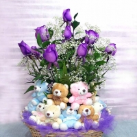 Purple In a Basket